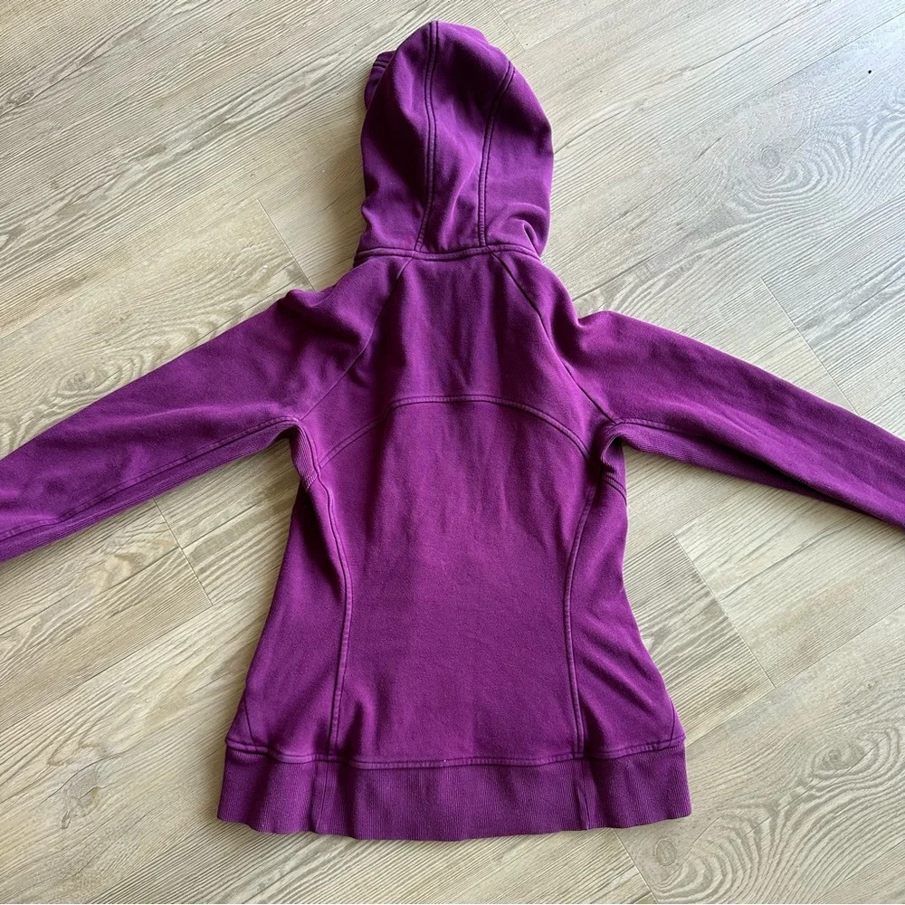 Athleta Triumph Hooded Sweatshirt size small Zip Jacket Purple 486251 - Picture 2 of 13